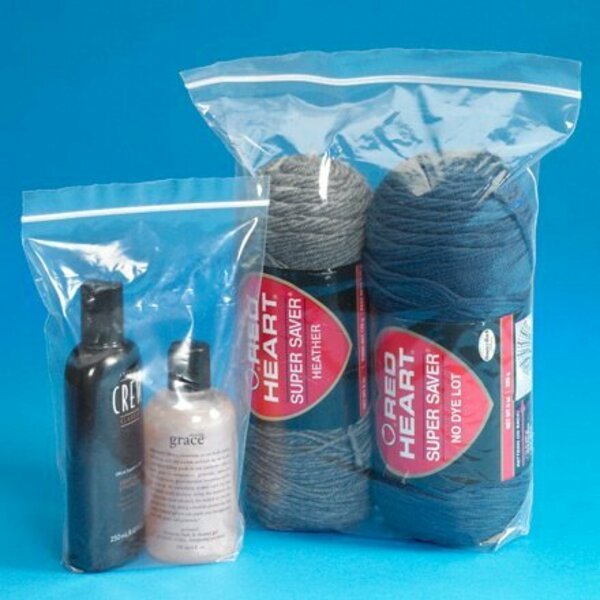 4 x 2 x 6'' - 2 Mil Gusseted Reclosable Poly Bags, 1000PK, Bsc Preferred, Mfr#: S-10709